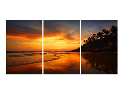 A Sunset Over the Ocean Wall Art