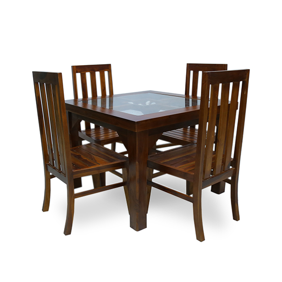 Wooden Dining Table With 4 Chairs, Dining Table Chairs