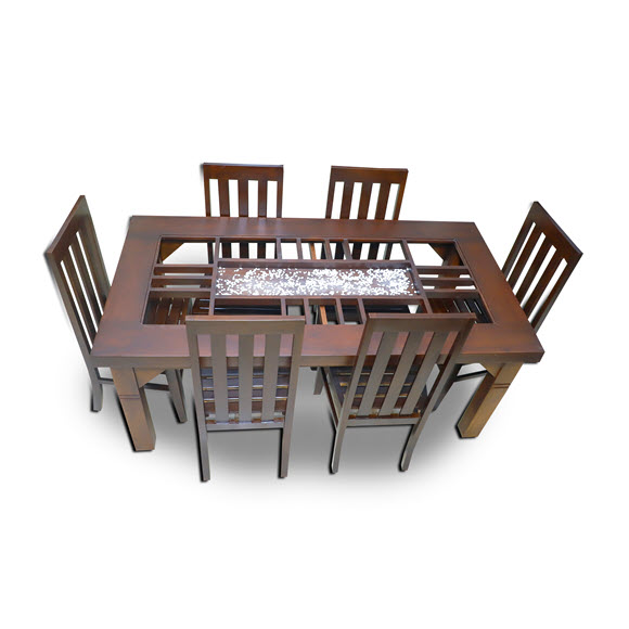 Wooden Dining Table With Six Chairs, Wooden Dining Table And Chairs