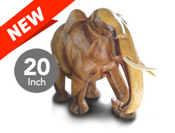 Wooden Elephant - 20 Inch