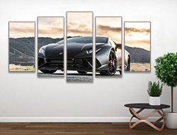 Speed Forever 5 Panel Wall Art